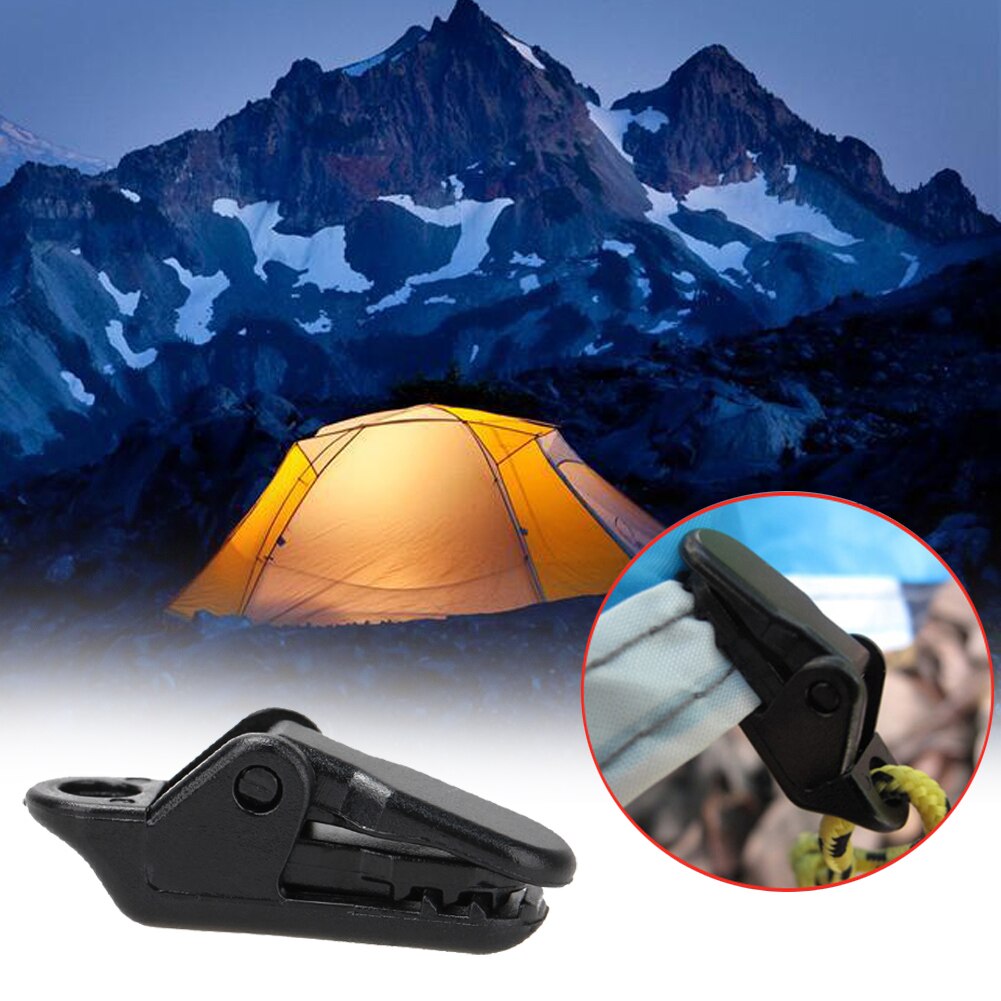 Cheap Goat Tents Tent Pull Point Clips Outdoor Camping Tent Alligator Clip Pull Point Hooks Buckle for Outdoor Camping Accessory   